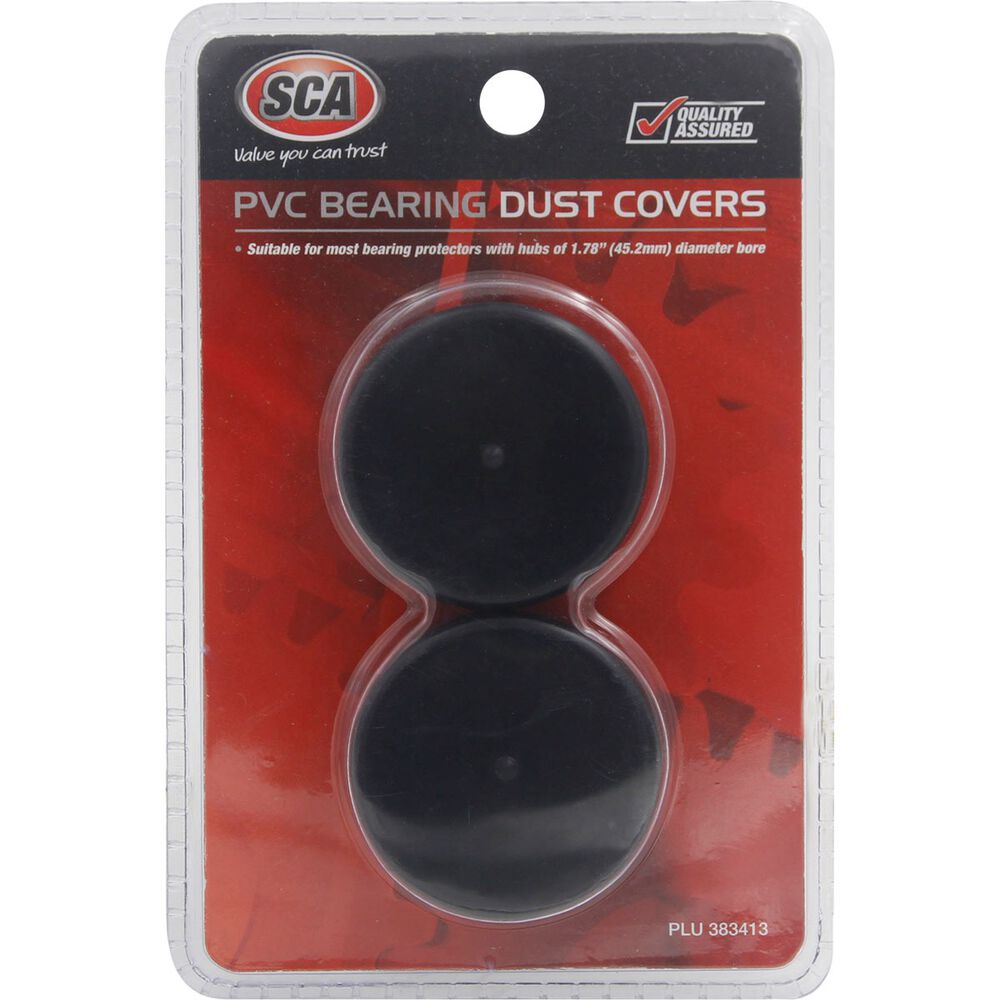 SCA PVC Bearing Dust Covers Black, 2 Piece Supercheap Auto