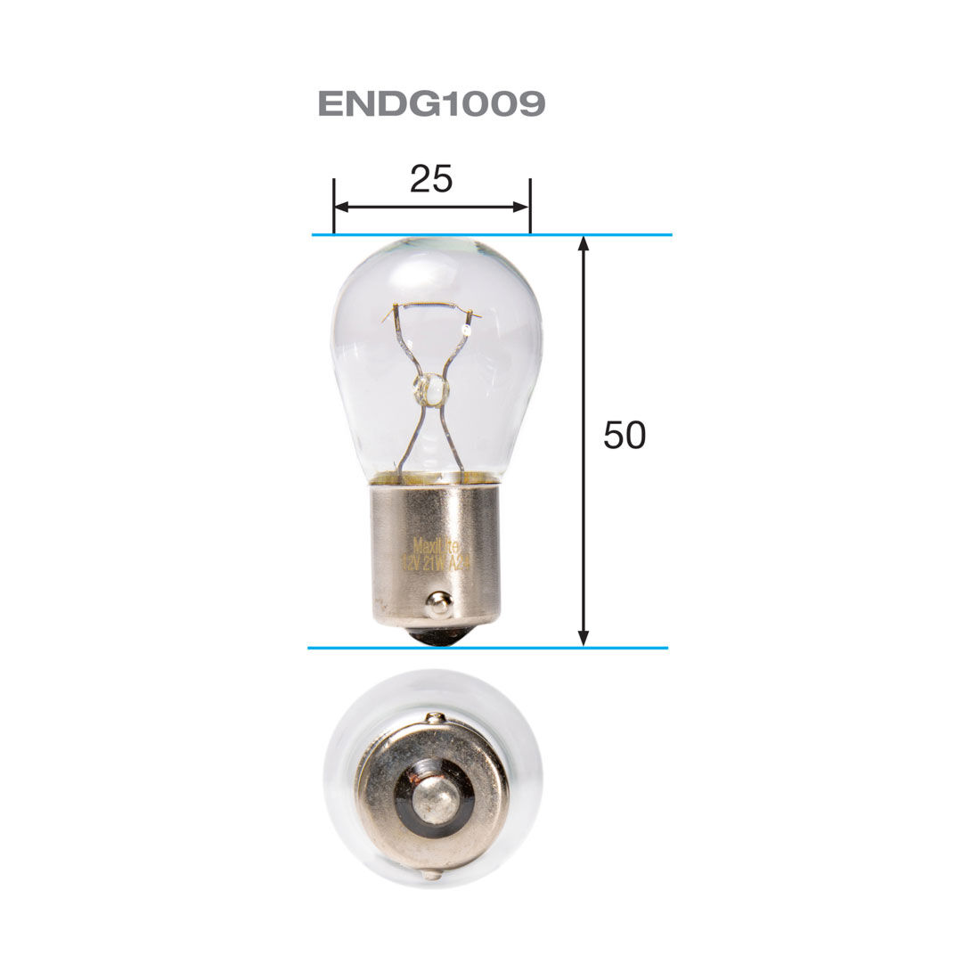 ENDURALIGHT Automotive Globes - Indicator/ Reverse 12V, 21W, BA15S, , scaau_hi-res