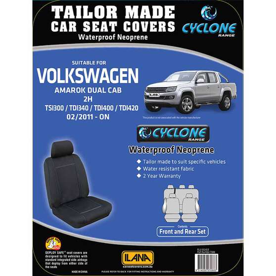 Ilana Cyclone Tailor Made Pack for VW Amarok 2H Dual Cab 02/11+, , scaau_hi-res