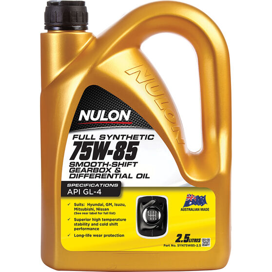 Nulon Gear Oil 75W85 Full Synthetic 2.5 Litre Supercheap Auto