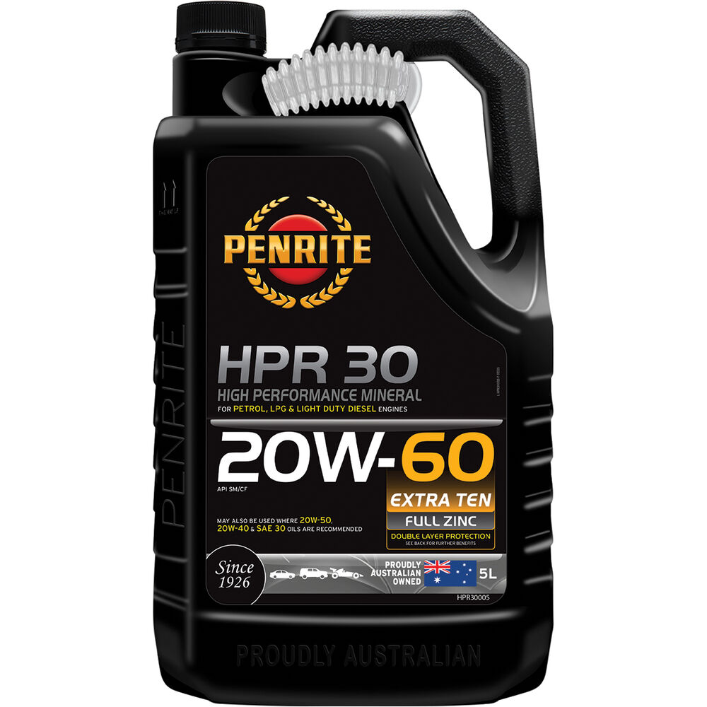 Penrite HPR 30 Engine Oil 20W60, 5 Litre Supercheap Auto