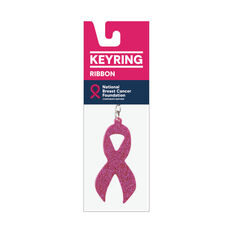 NBCF Pink Ribbon Keyring, , scaau_hi-res