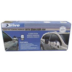 Drive Towing Mirror - With Stabiliser Arm 2 Pack, , scaau_hi-res