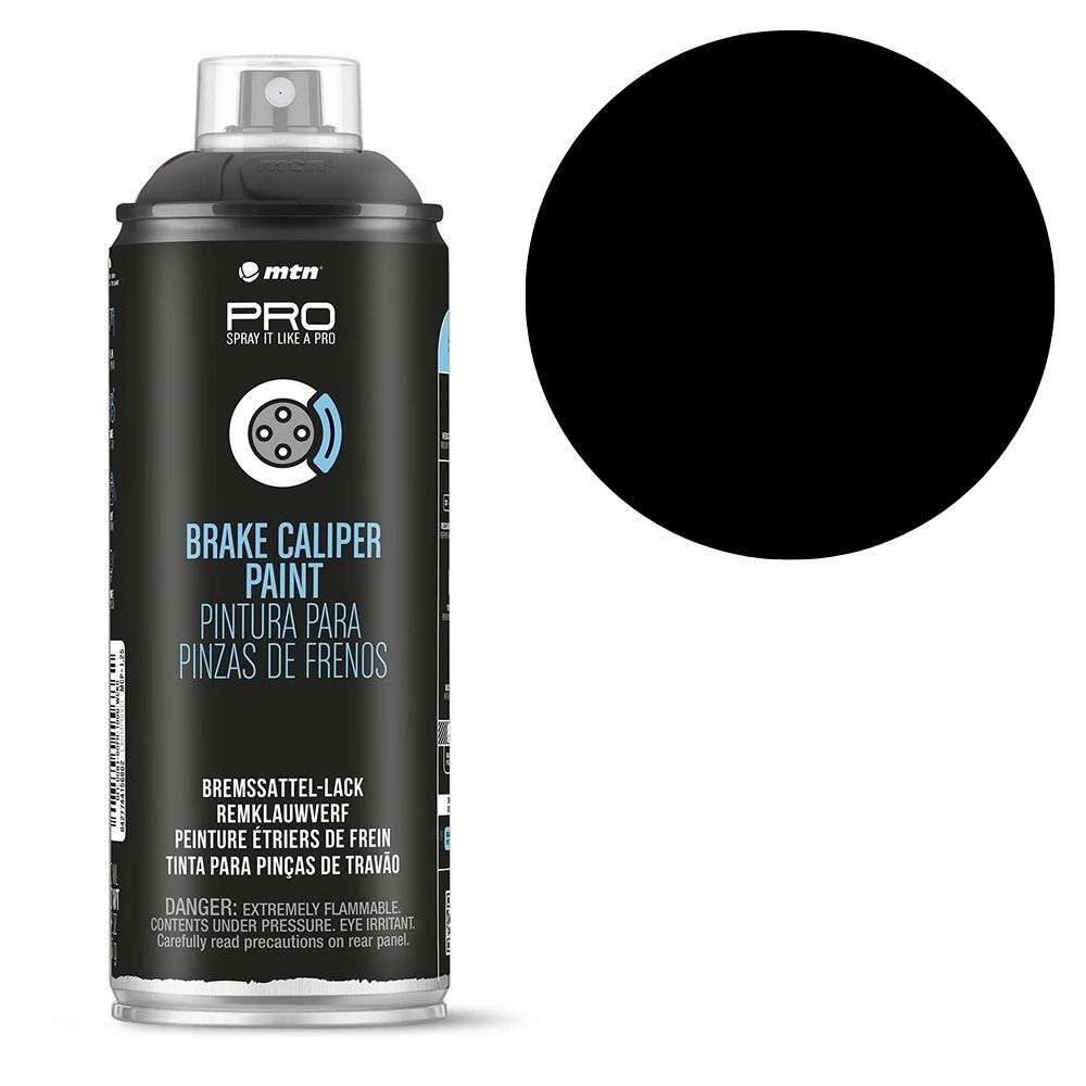 MTN PRO Caliper Paint Black Satin 400ml Spray Paint, , scaau_hi-res