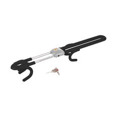 Cabin Crew Steering Wheel Lock Charcoal Double Hook, , scaau_hi-res