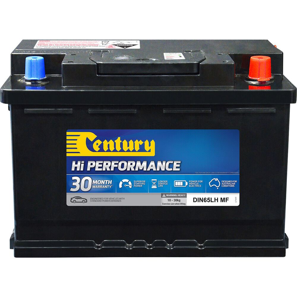 Century Hi Performance Car Battery DIN65LH MF Supercheap Auto
