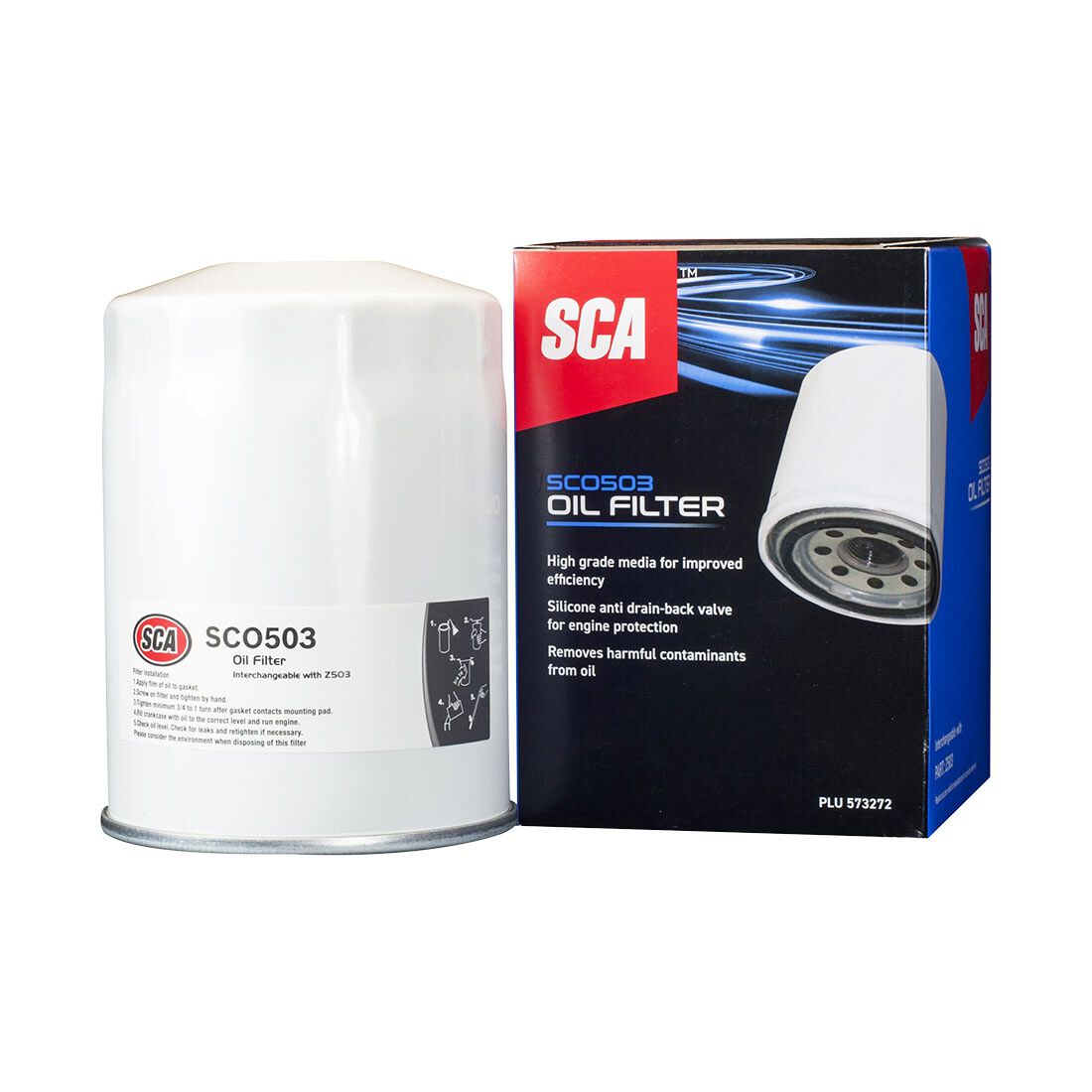 SCA Oil Filter SCO503 (Interchangeable with Z503), , scaau_hi-res