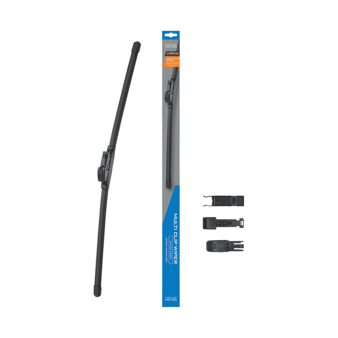 Calibre Multi-Clip Wiper Blade 700mm (28") Single - MC700, , scaau_hi-res