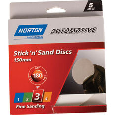 Norton Sticky Disc 180 Grit 5 Pack, , scaau_hi-res