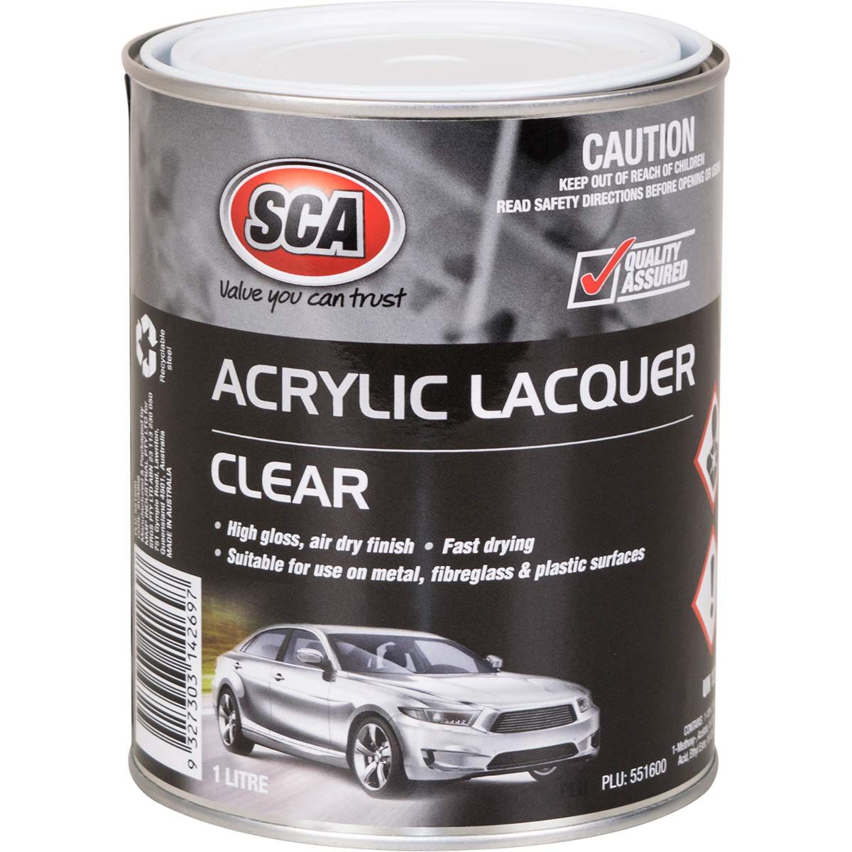SCA Acrylic Paint, Clear - 1 Litre