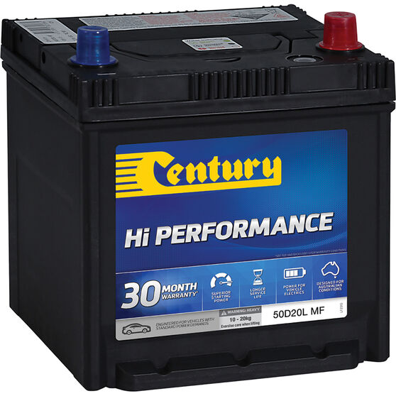 Century Hi Performance Car Battery 50D20L MF | Supercheap Auto