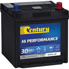 Century Hi Performance Car Battery 50D20L MF, , scaau_hi-res