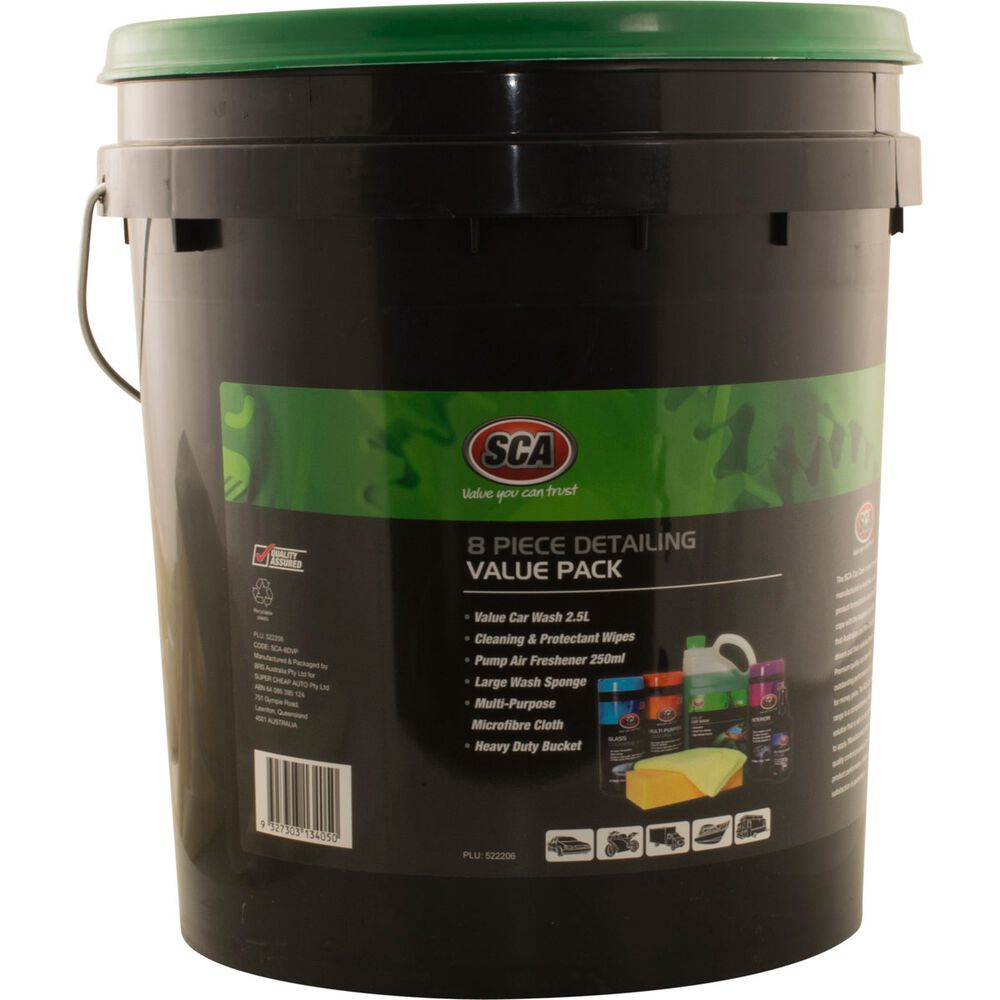 SCA Value Detail Wash Kit 8 Piece Supercheap Auto