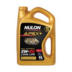 Nulon APEX+ 5W-30 Long Life Engine Oil 6 Litre, , scaau_hi-res