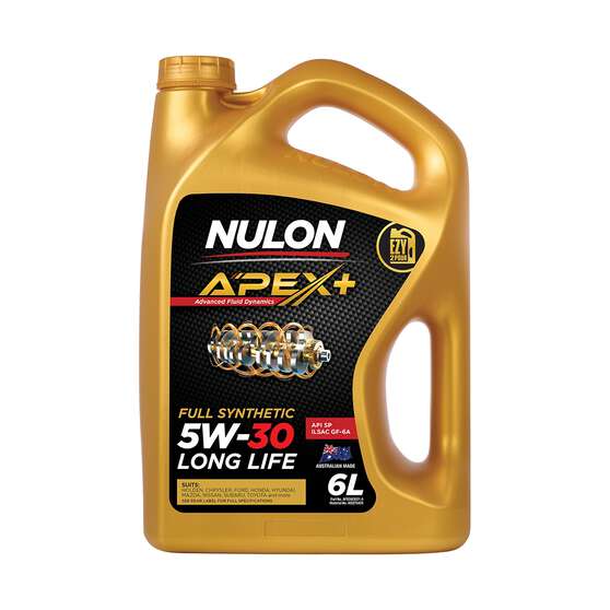 Nulon APEX+ 5W-30 Long Life Engine Oil 6 Litre, , scaau_hi-res