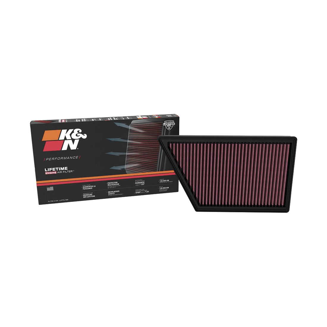 K&N Washable Air Filter 33-3185, , scaau_hi-res