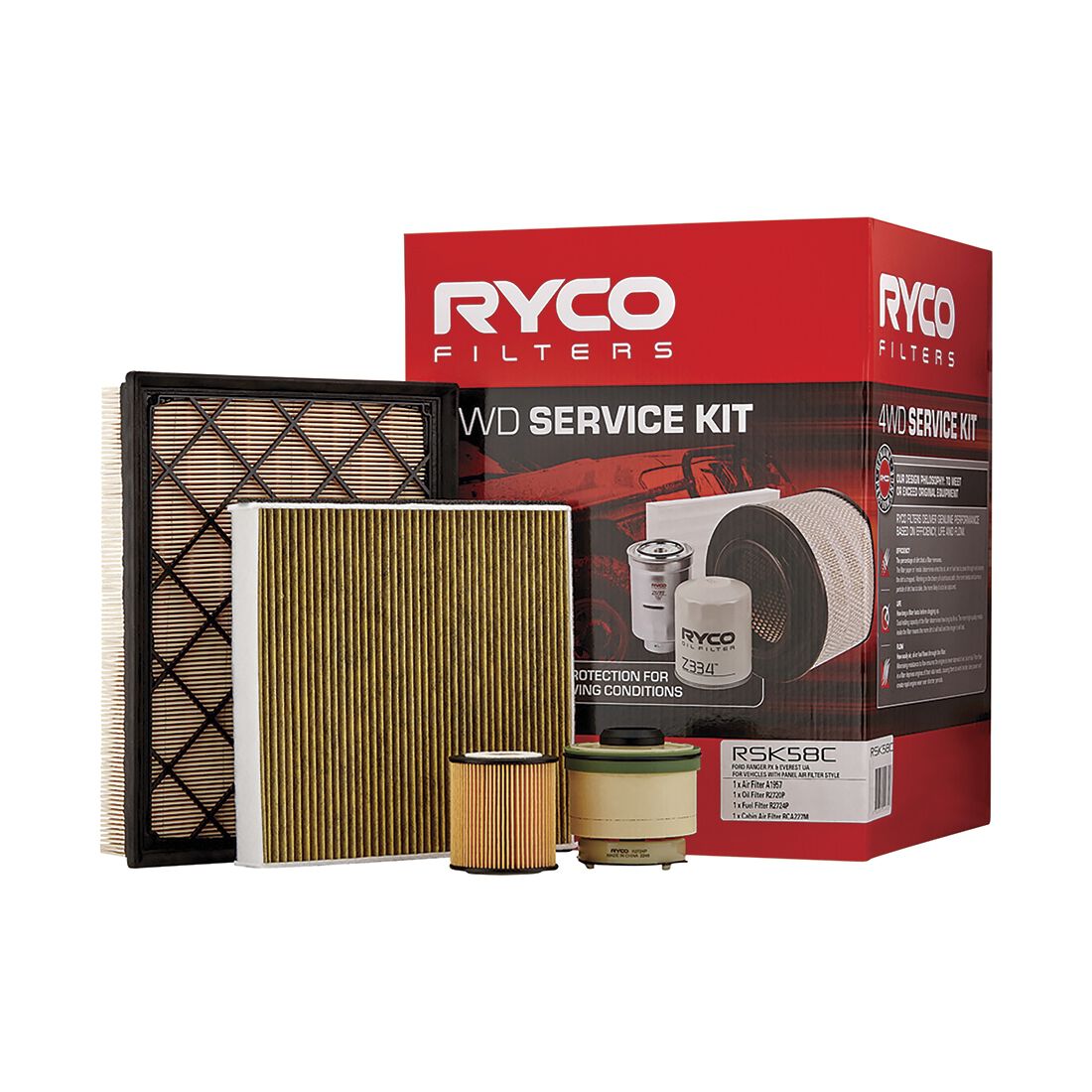 Ryco Filter Service Kit Includes Cabin Air Filter - RSK58C, , scaau_hi-res