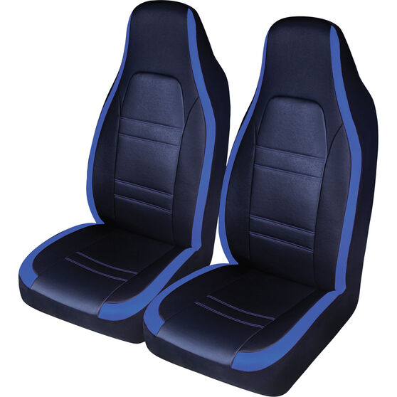 SCA Racing Seat Covers Front Pair Size 60 Black/Blue, , scaau_hi-res