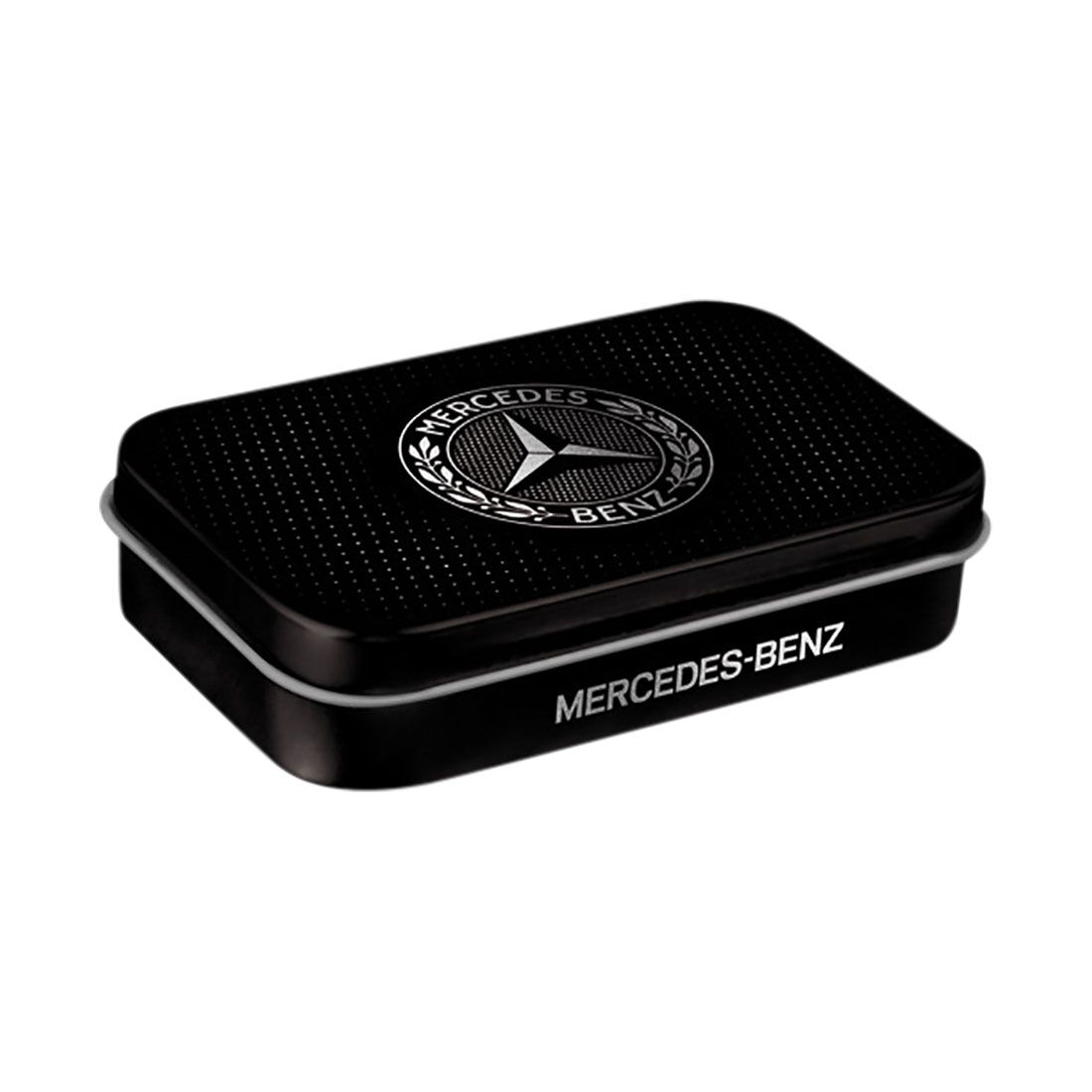 Nostalgic-Art Large Steel Mint Box Mercedes Benz - Logo Black & Silver, , scaau_hi-res