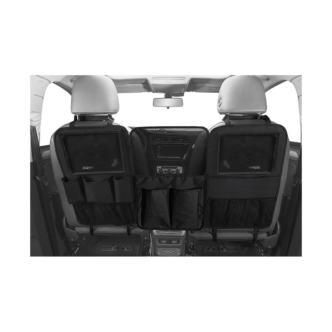 Cabin Crew Kids Repreve Triple Backseat Organiser, , scaau_hi-res