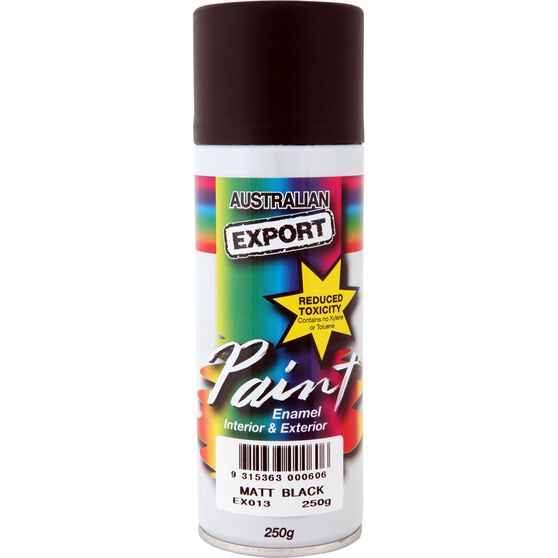 Export Aerosol Paint Enamel Matt Black 250g Supercheap Auto