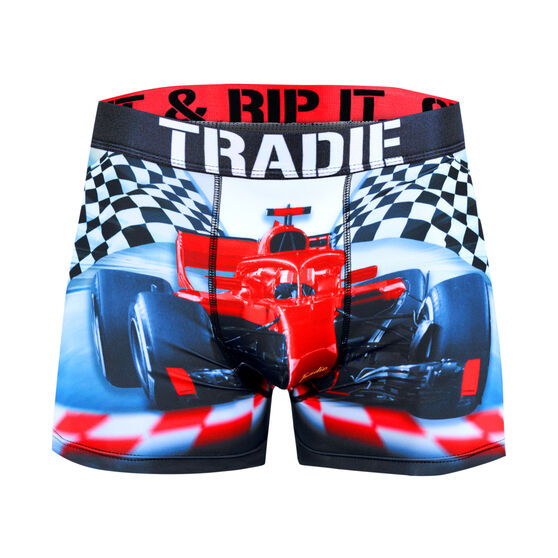 Tradie Mens Finish Line Trunks, Finish Line, scaau_hi-res