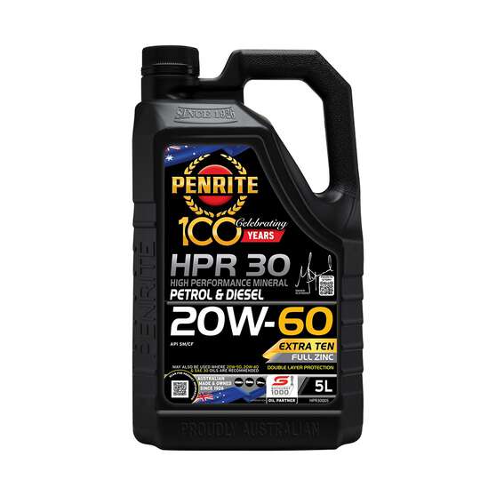 Penrite HPR 30 Engine Oil - 20W-60, 5 Litre, , scaau_hi-res
