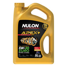 Nulon Apex+ 5W-30 Euro Petrol & Diesel 5 Litre, , scaau_hi-res