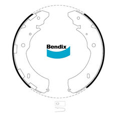 Bendix Brake Shoes - BS5018, , scaau_hi-res