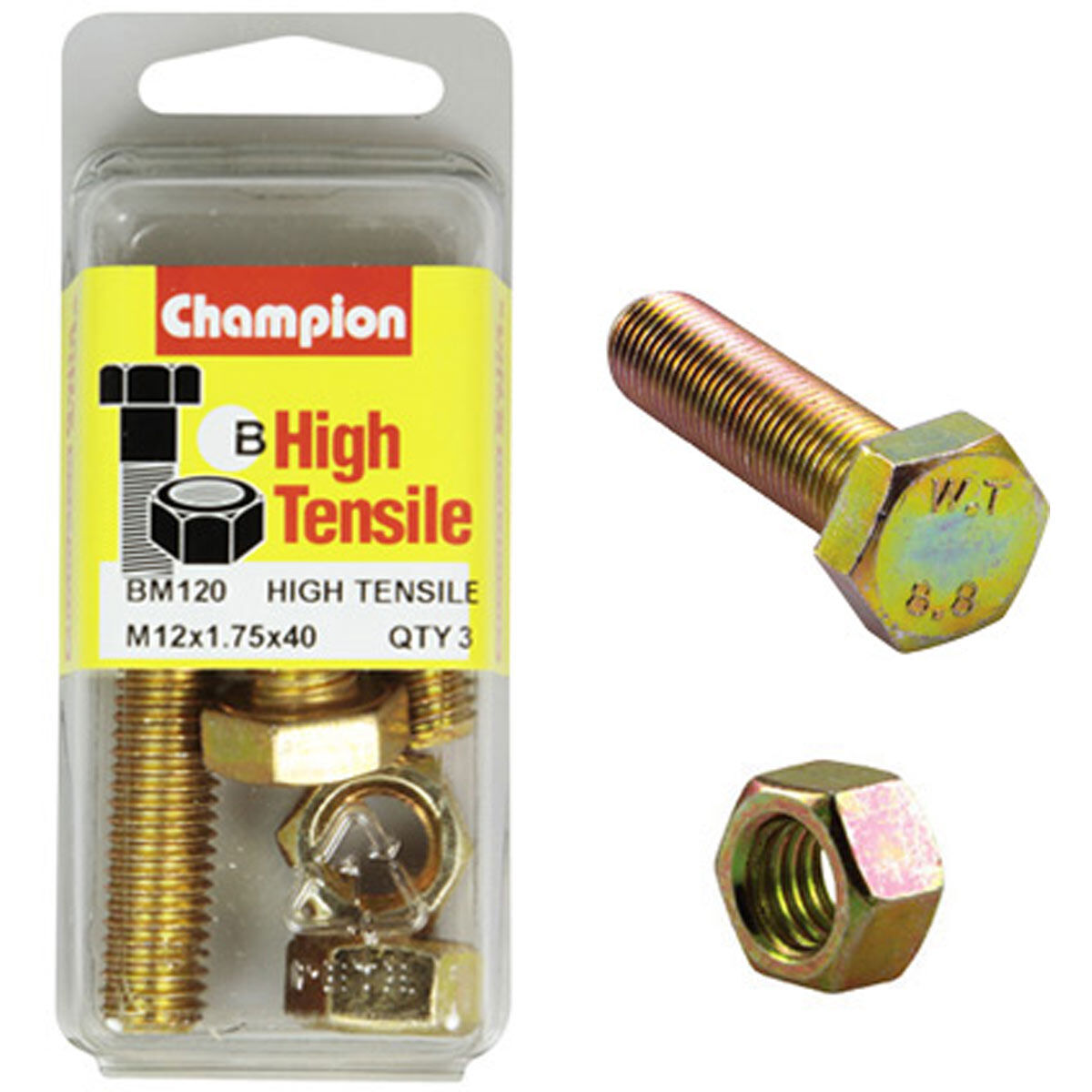 Champion Screws - M12 X 40mm, BM120, , scaau_hi-res