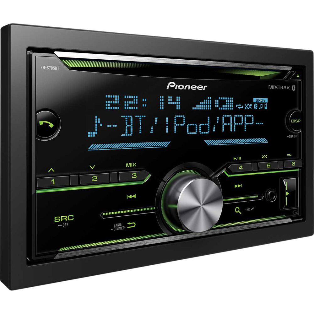 Pioneer Double DIN CD/Digital Media Player with Bluetooth FHS705BT