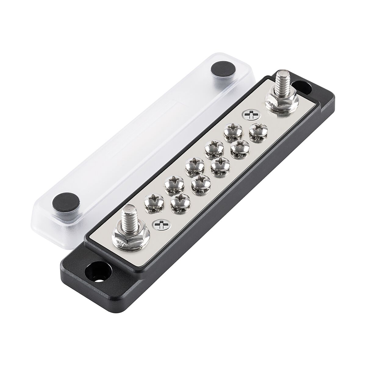 SCA Busbar 12 Stud, 150 Amp, Black, , scaau_hi-res