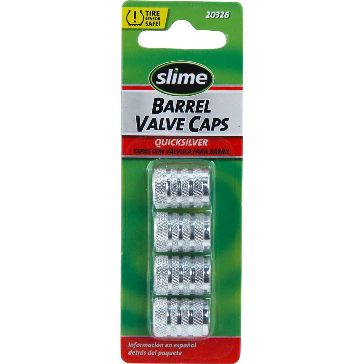 Slime Valve Caps - Barrel, Quicksilver, 4 Pack, , scaau_hi-res