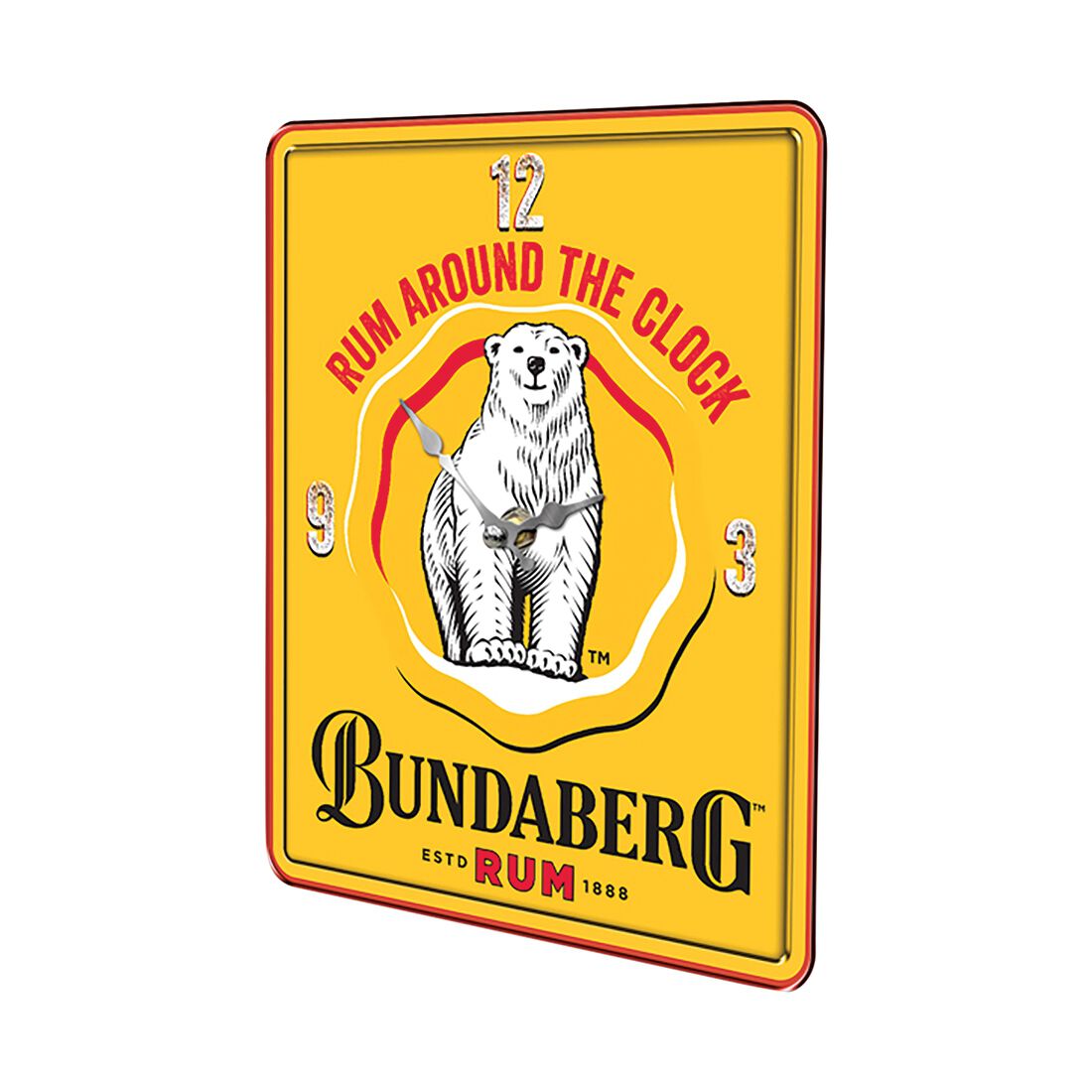 Bundaberg Rum Tin Sign Clock, , scaau_hi-res