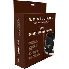 R.M.Williams 4WD Spare Wheel Cover - Black, , scaau_hi-res