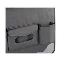 Skechers Kids Back Seat Organiser with Tray Grey, , scaau_hi-res