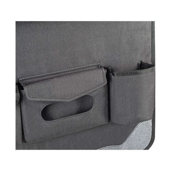 Skechers Kids Back Seat Organiser with Tray Grey, , scaau_hi-res