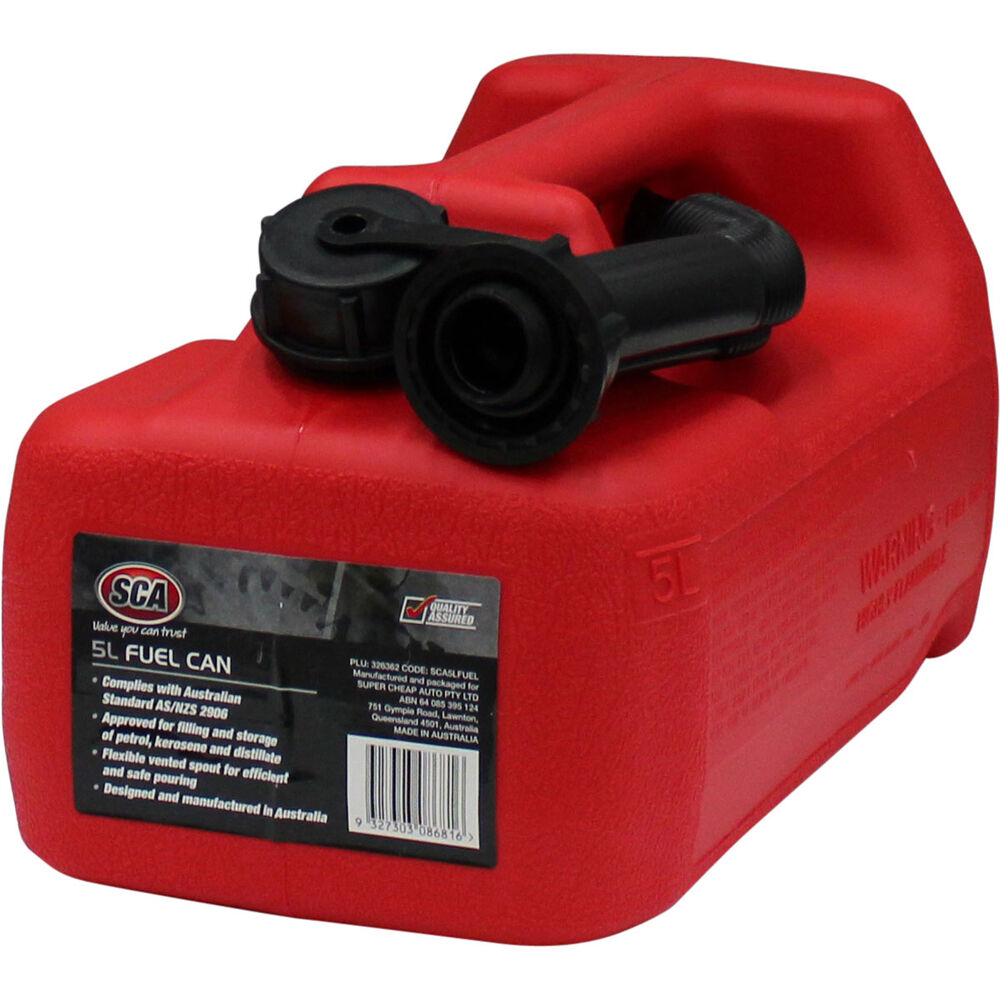 SCA Petrol Jerry Can 5 Litre Supercheap Auto