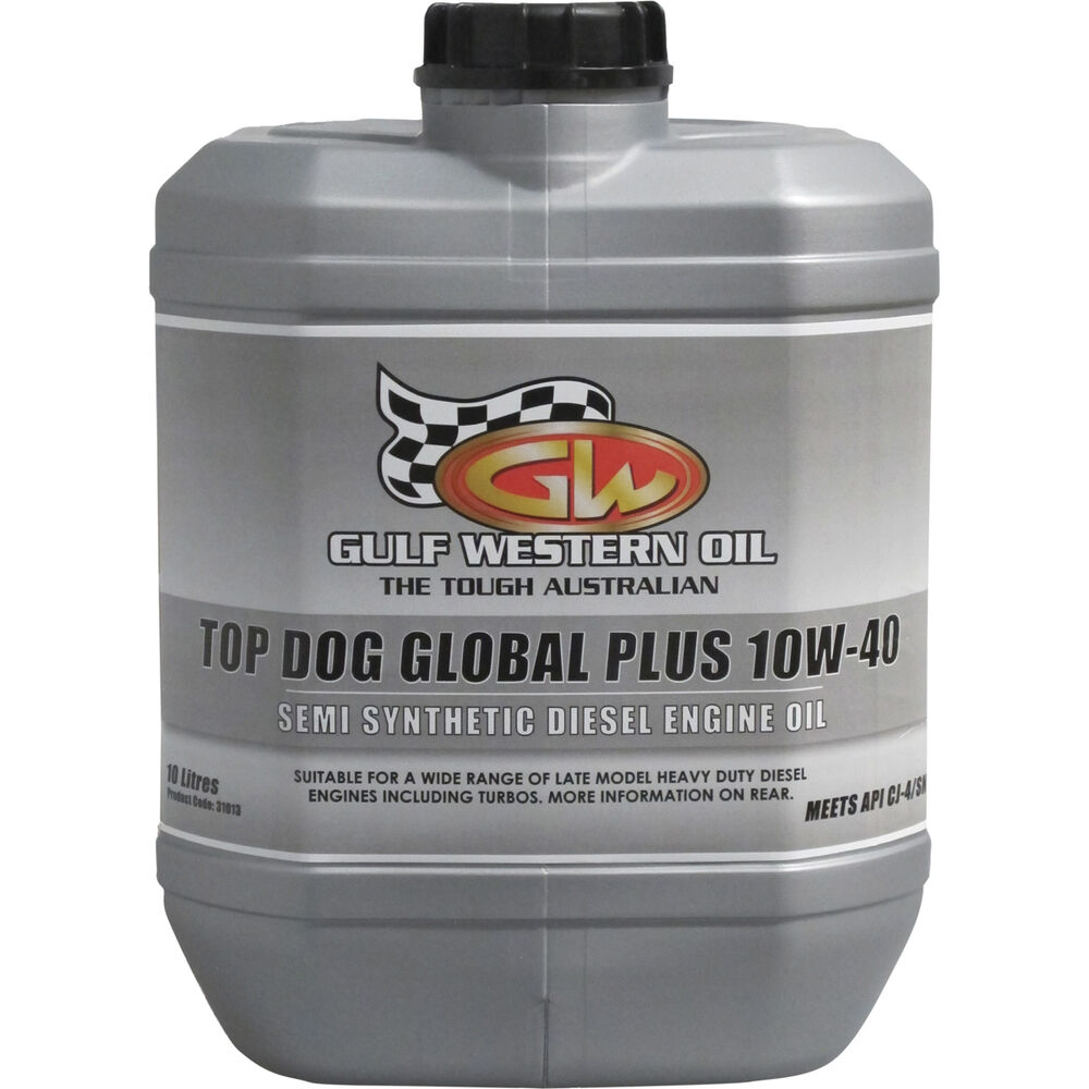 Gulf Western Top Dog Global Plus Engine Oil 10W40 10 Litre Supercheap Auto