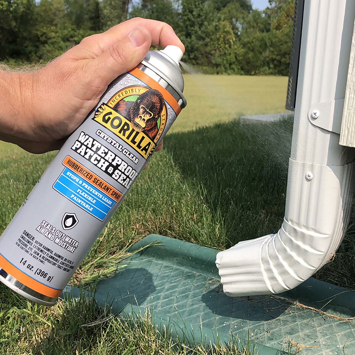 Gorilla Spray Waterproof Patch & Seal White 396g/14oz, , scaau_hi-res