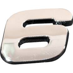 SCA 3D Chrome Badge Number 6 / 9, , scaau_hi-res