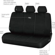 Ridge Ryder Neoprene Seat Covers Black 06H, , scaau_hi-res