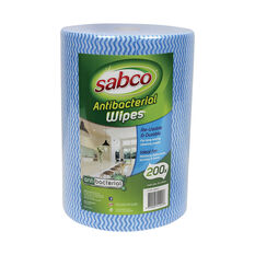 Sabco Antibacterial Wipes 200 pack Roll, , scaau_hi-res