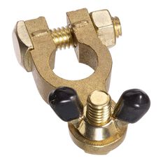 Projecta Brass Battery Terminal with Wingnut Negative, , scaau_hi-res