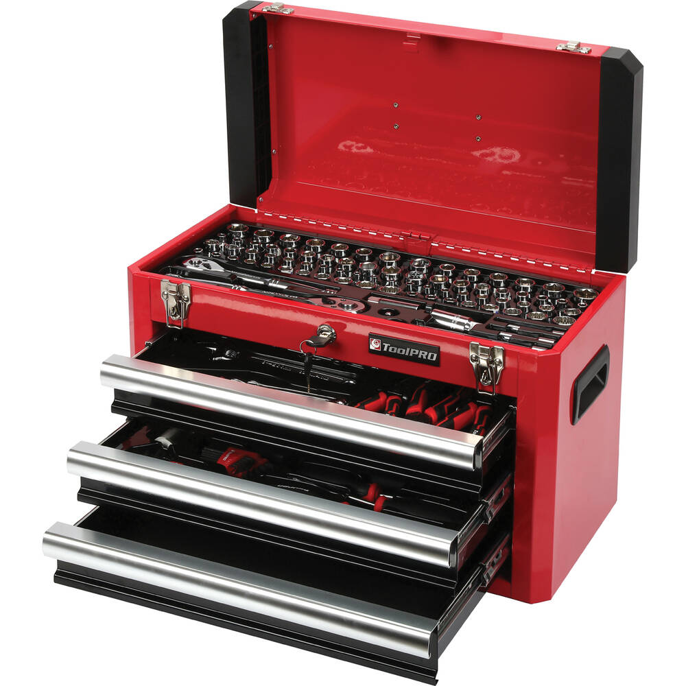 Tool Pro Set ToolPRO Tool Kit 3 Drawer Chest 131 Piece | Supercheap Auto