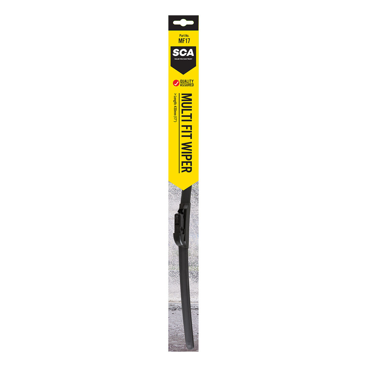 SCA Multi-Fit Wiper Blade 425mm (17") Single - MF17, , scaau_hi-res