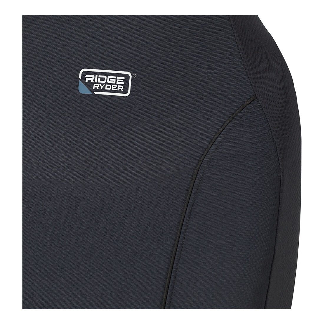 Ridge Ryder Canvas Seat Covers Charcoal/Black Piping Built-In Headrests Airbag Compatible 60SAB, , scaau_hi-res