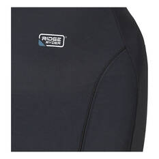 Ridge Ryder Canvas Seat Covers Charcoal/Black Piping Built-In Headrests Airbag Compatible 60SAB, , scaau_hi-res