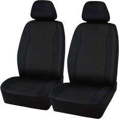 SCA Jacquard Seat Covers Black Adjustable Headrests Airbag Compatible, , scaau_hi-res