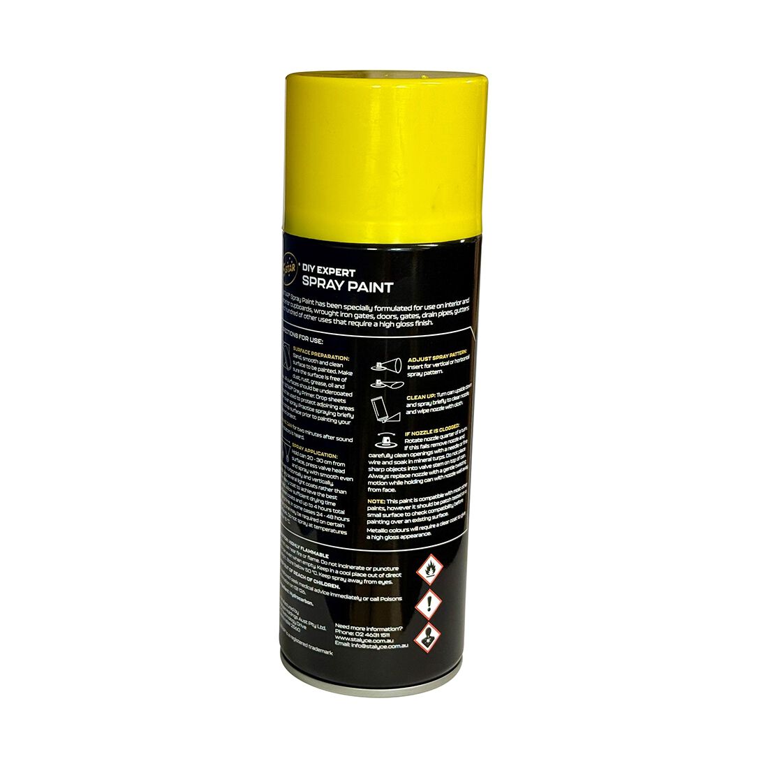 5 Star Enamel Spray Paint Yellow 250g, , scaau_hi-res